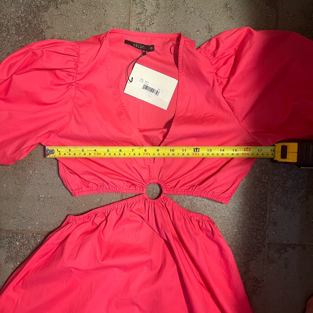 DELUC WOMEN'S COTTON PISARRO
DRESS in FUCHSIA. Size S. NWT - Picture 14 of 16